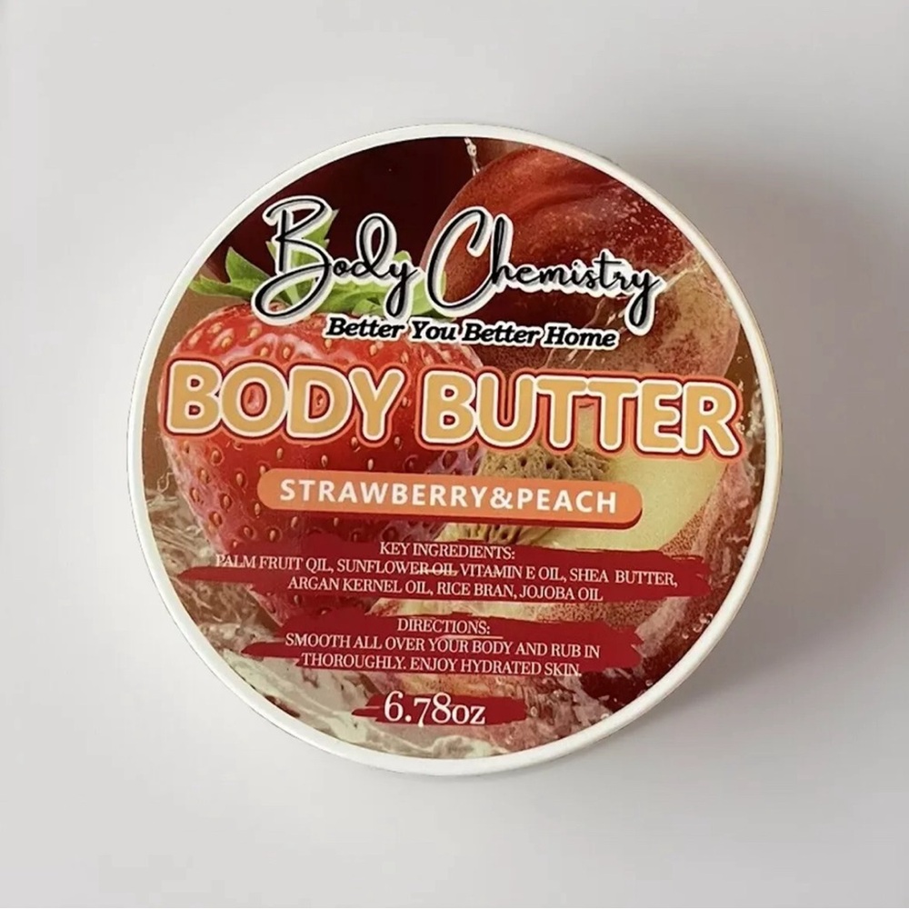 Strawberry peach Body Butter Moisturizing 6.78 oz
